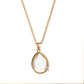 Collier Pendentif Médaillon Rétro Chic