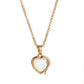 Collier Pendentif Médaillon Rétro Chic