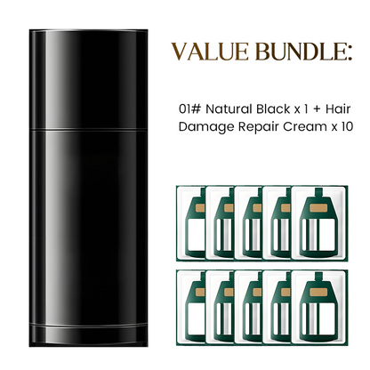 💇‍♀️ ACHETEZ 3, OFFERT2 ! 🎉 Colorant Instantané Racines Grises – Résultat en 3 Secondes, Soin Végétal & Sans Ammoniac 🌿📦