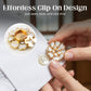 🔥 🔥 50 % DE RÉDUCTION !! ✨Boutons de manchette et broche florale chic ornés de strass