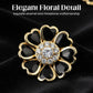 🔥 🔥 50 % DE RÉDUCTION !! ✨Boutons de manchette et broche florale chic ornés de strass