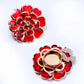 🔥 🔥 50 % DE RÉDUCTION !! ✨Boutons de manchette et broche florale chic ornés de strass
