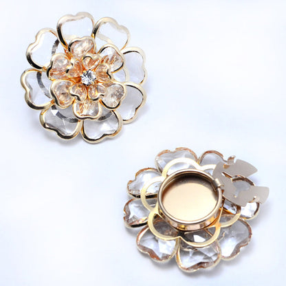 🔥 🔥 50 % DE RÉDUCTION !! ✨Boutons de manchette et broche florale chic ornés de strass