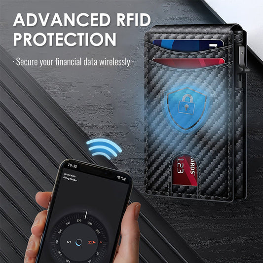 📢🔥 50 %  DE RÉDUCTION !! ✨Portefeuille mince minimaliste pour homme avec protection RFID