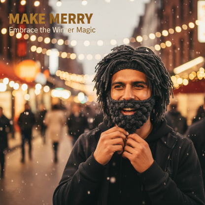 📢📢50 % de réduction !! ⏰ Chapeau Punk avec Perruque et Barbe Tricotée – Style Unique, Prêt à Porter & Accessoire de Déguisement 💥