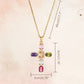 🔥acheter 2，Gratuit 1🔥Collier Pendentif Croix Arc-en-ciel
