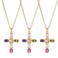 🔥acheter 2，Gratuit 1🔥Collier Pendentif Croix Arc-en-ciel