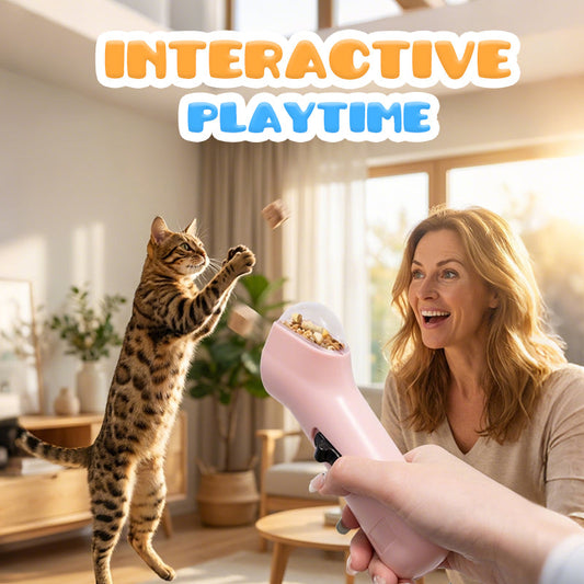 Lanceur et distributeur interactif de friandises pour animaux de compagnie
